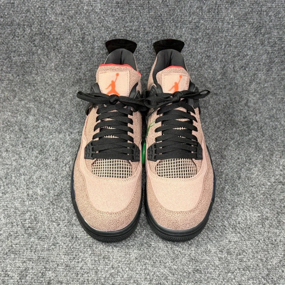 Jordan 4 Retro Athletic Shoes Men's 10 Taupe Haze Basketball Sneakers